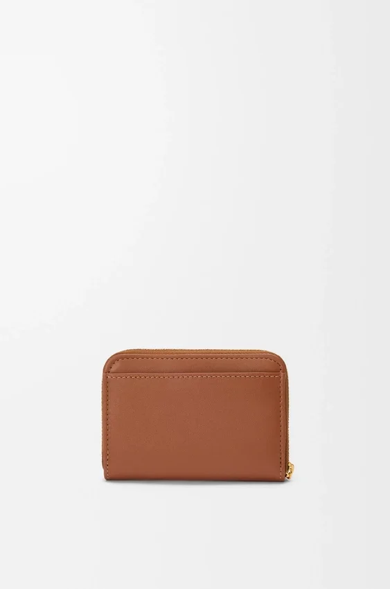 Zipped Coin Purse in Shiny Nappa Calfskin Zipped Coin Purse in Shiny Nappa Calfskin