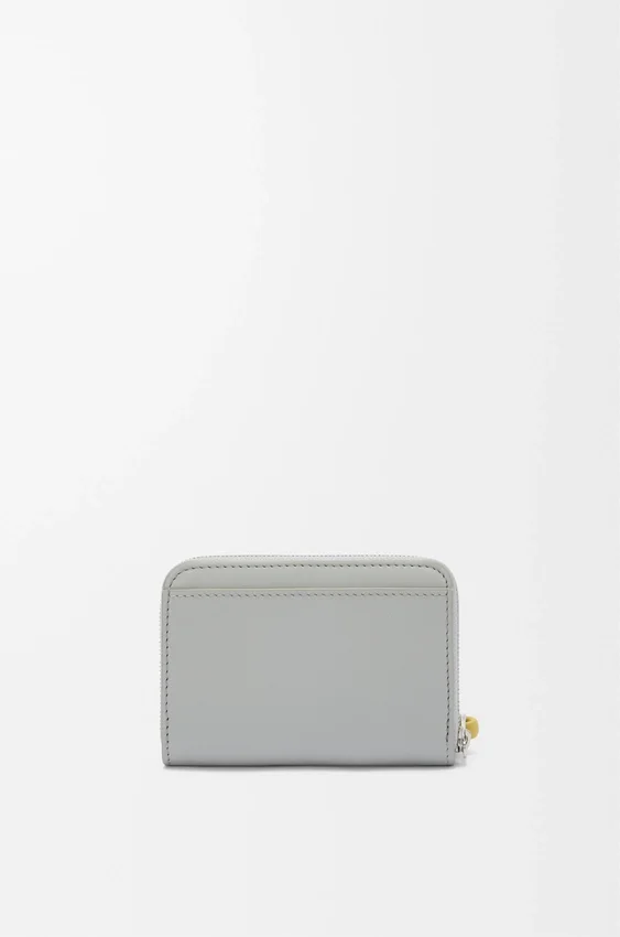 Zipped Coin Purse in Shiny Nappa Calfskin Zipped Coin Purse in Shiny Nappa Calfskin