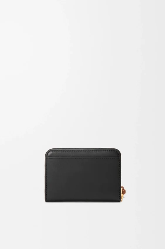 Zipped Coin Purse in Shiny Nappa Calfskin Zipped Coin Purse in Shiny Nappa Calfskin