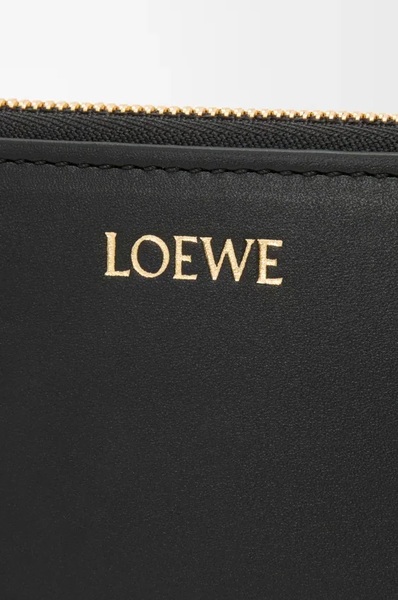 Zipped Coin Purse in Shiny Nappa Calfskin Zipped Coin Purse in Shiny Nappa Calfskin